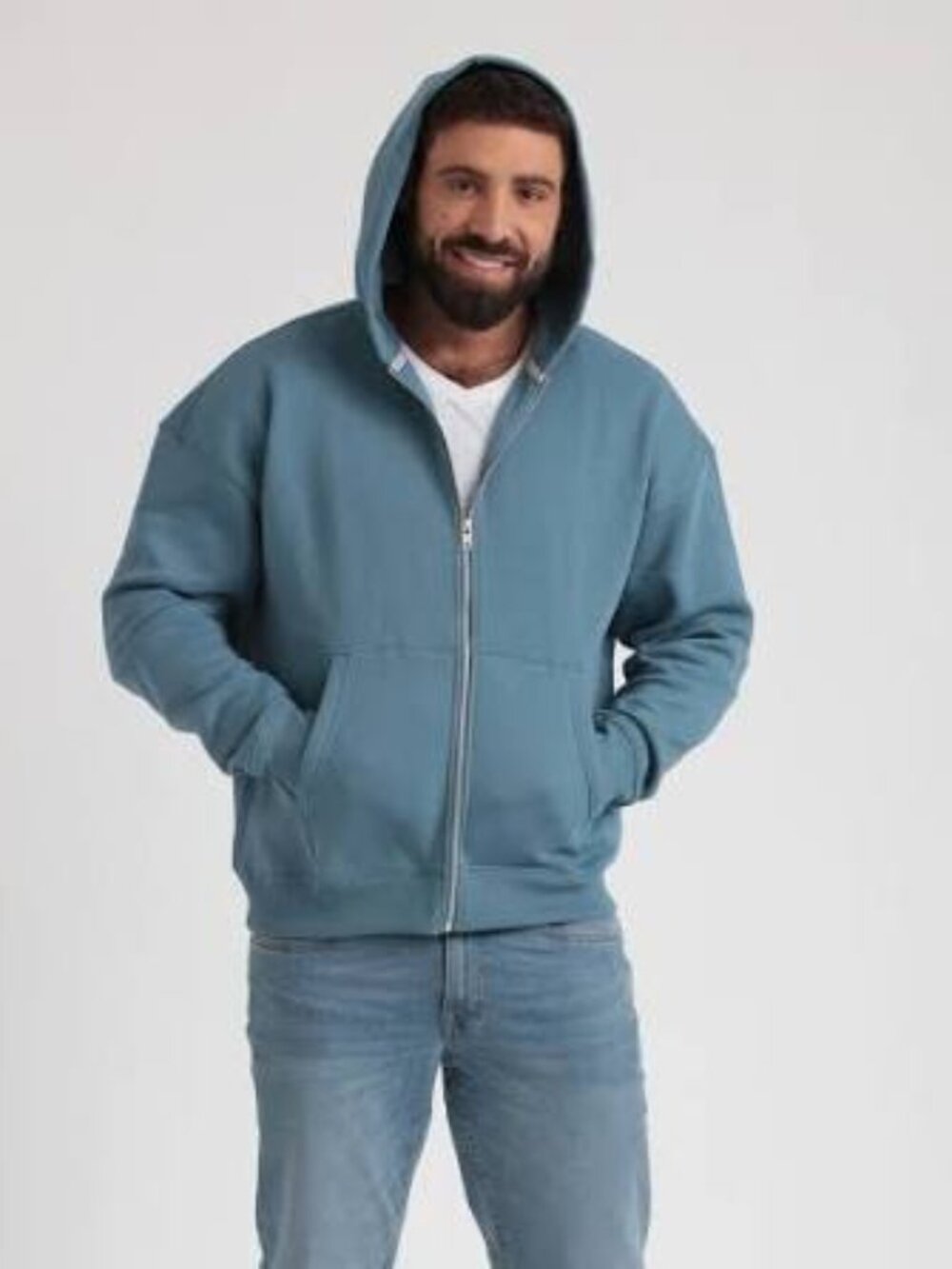 Long Sleeve Fleece Zip Up Hoodie